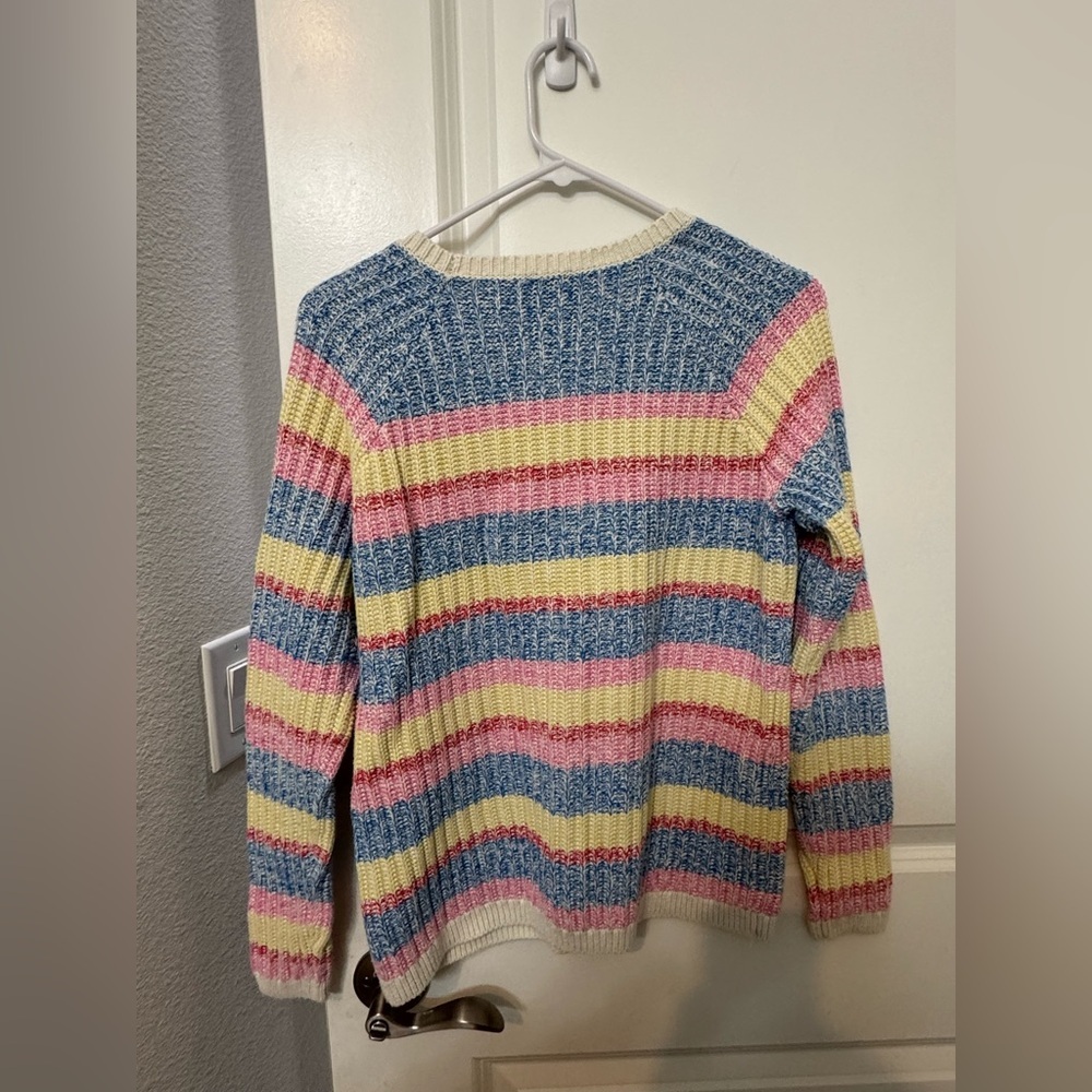 Talbots Women’s Striped Multicolor Sweater - Picture 2 of 3